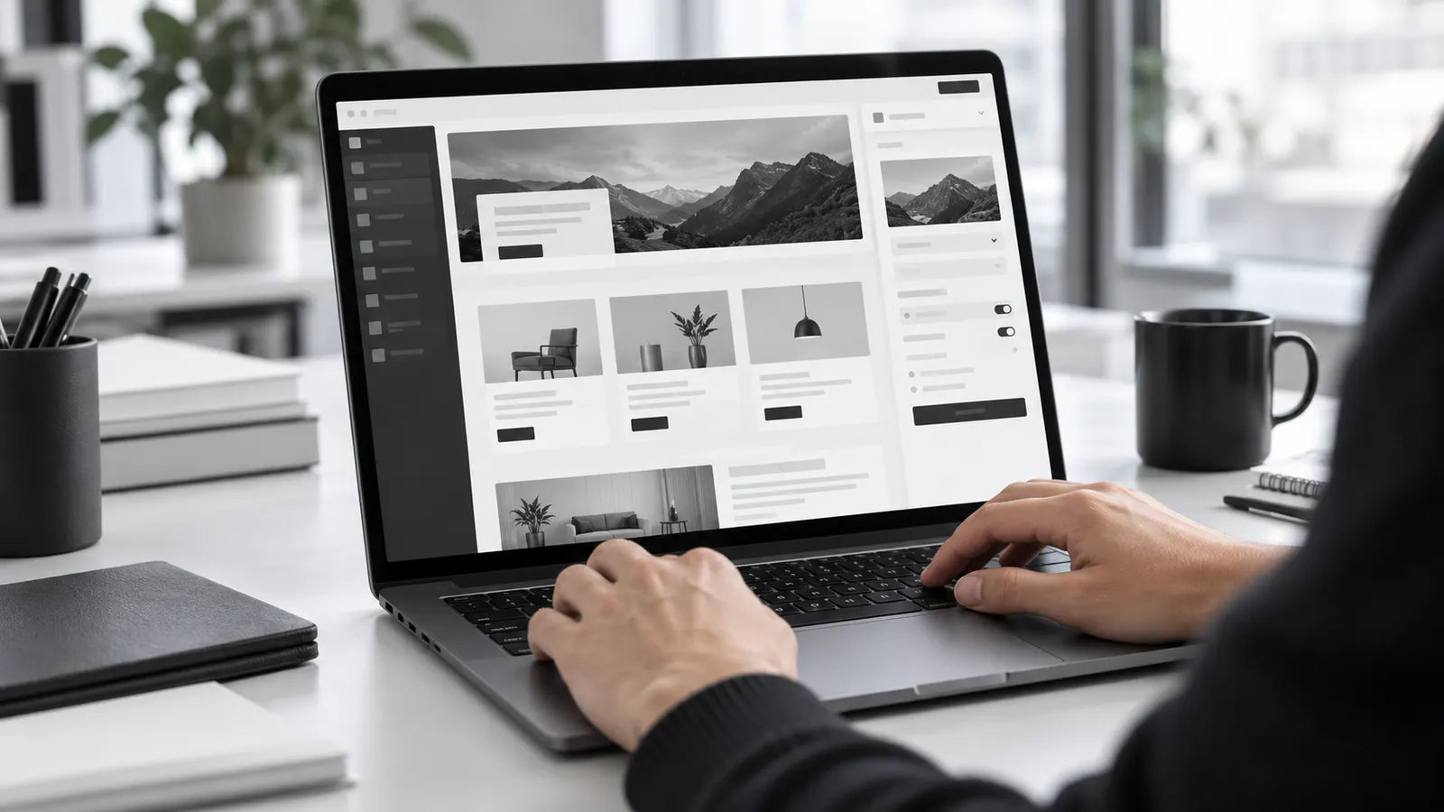 Yönetim panelinden web sitesi içeriklerini düzenleyen içerik editörü
