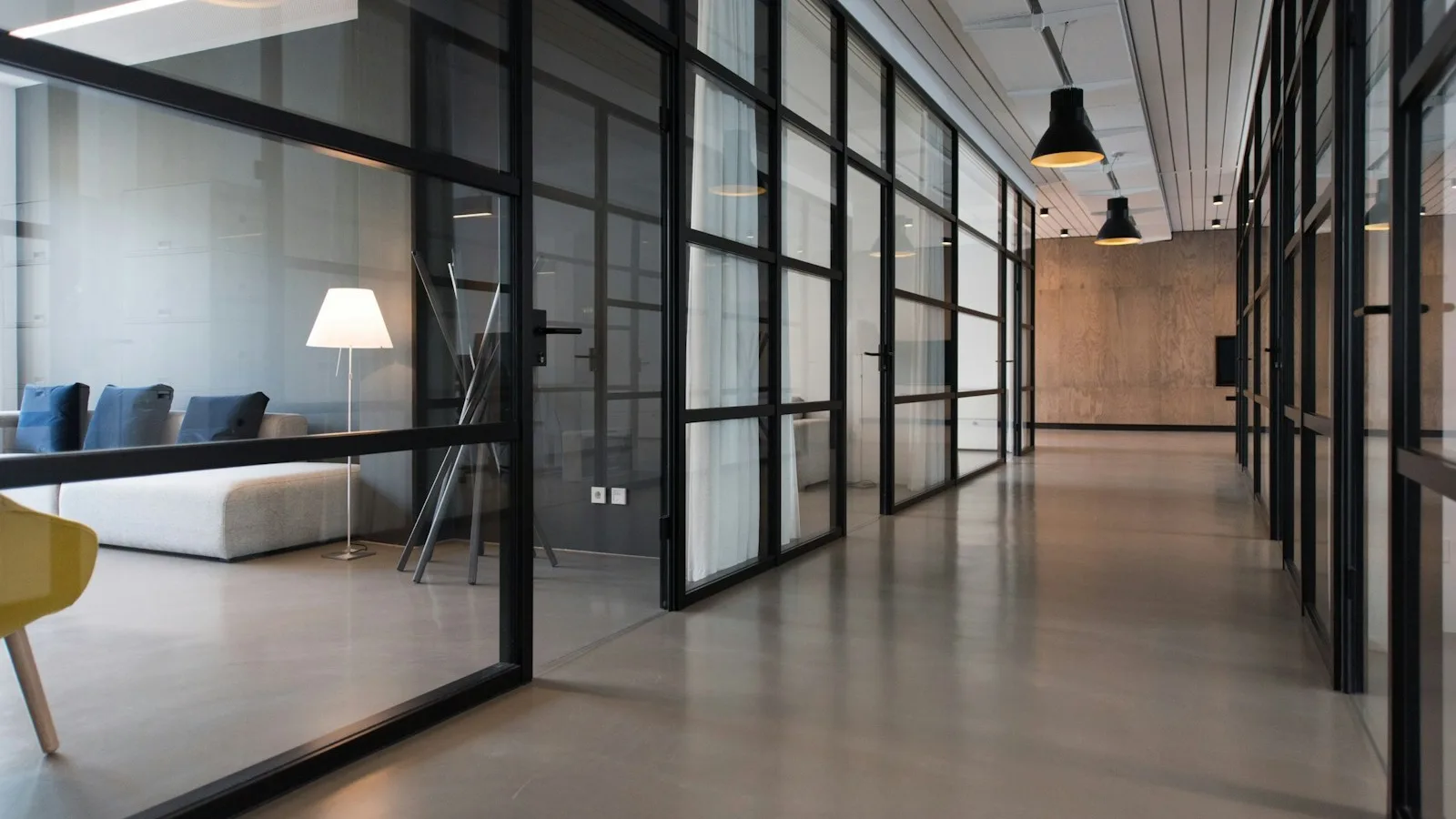 Modern corporate office and professional brand perception