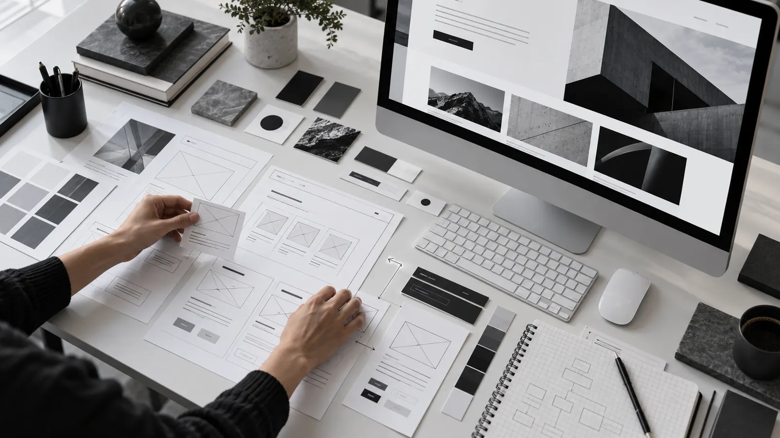 Özel web sitesi tasarımı için wireframe ve arayüz planlama süreci