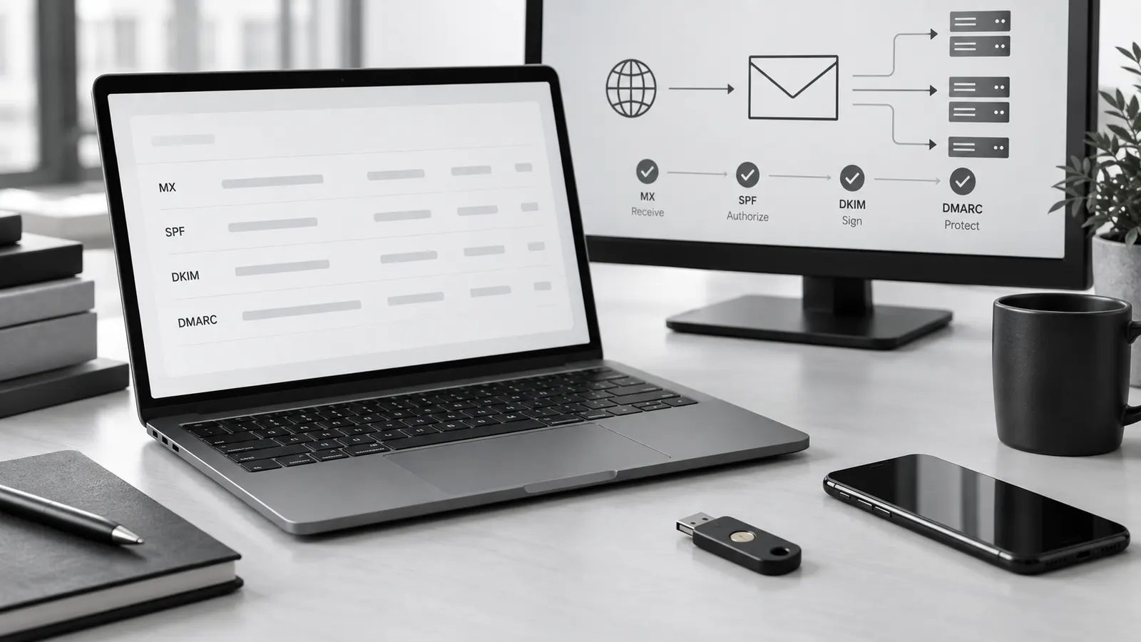 Suit mail kurumsal altyapısında MX SPF DKIM DMARC ve güvenli e-posta kurulumu