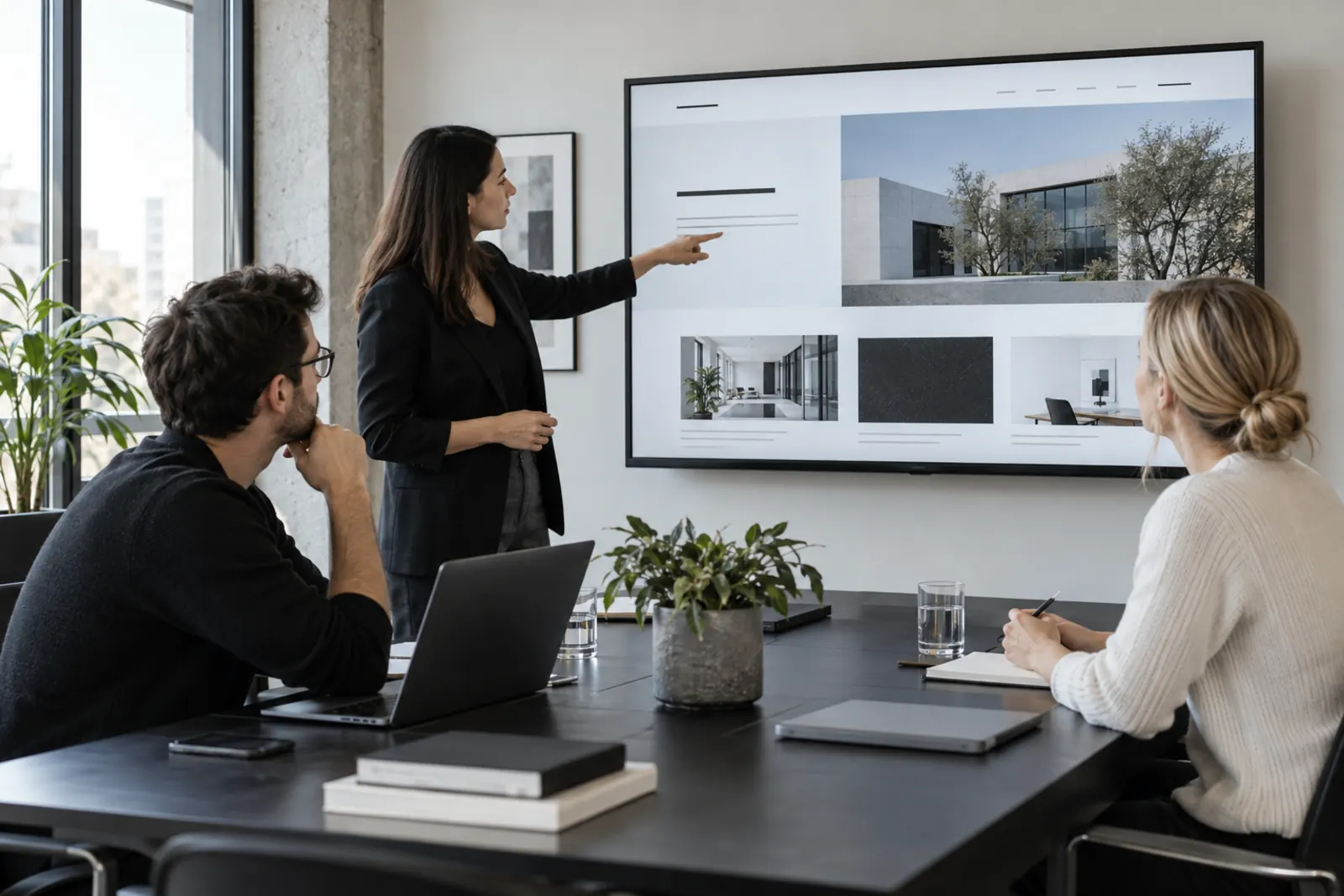 Kurumsal web sitesi tasarımını değerlendiren web tasarım ajansı proje ekibi