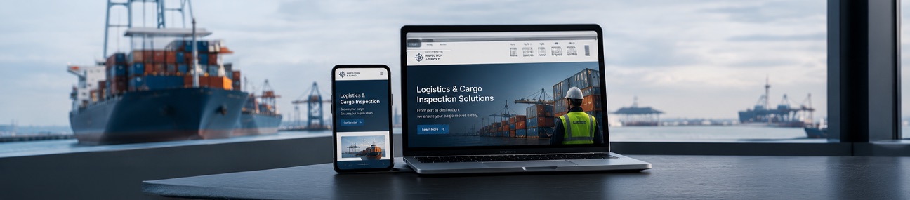 Inspection ve kargo denetimi web sitesi için lojistik survey çözümleri görseli